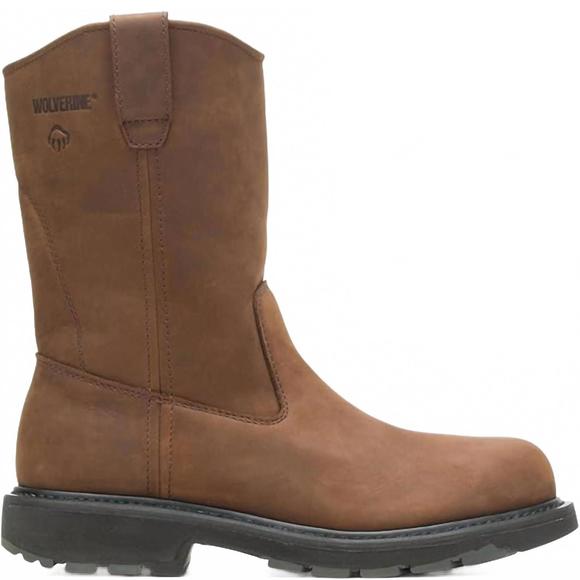 NEW WOLVERINE men's wellington boot in brown